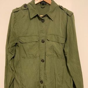 TOPSHOP Military style Army Green shirt jacket